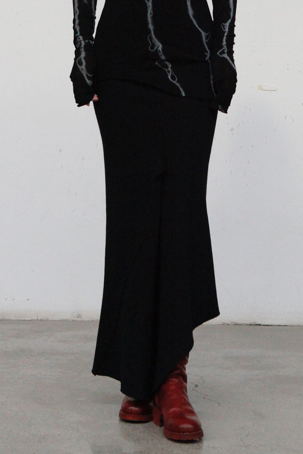 Marc le bihan long net eye skirt 2752 black
